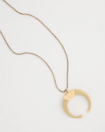 Chico's Quality | Long Horn Pendant Necklace