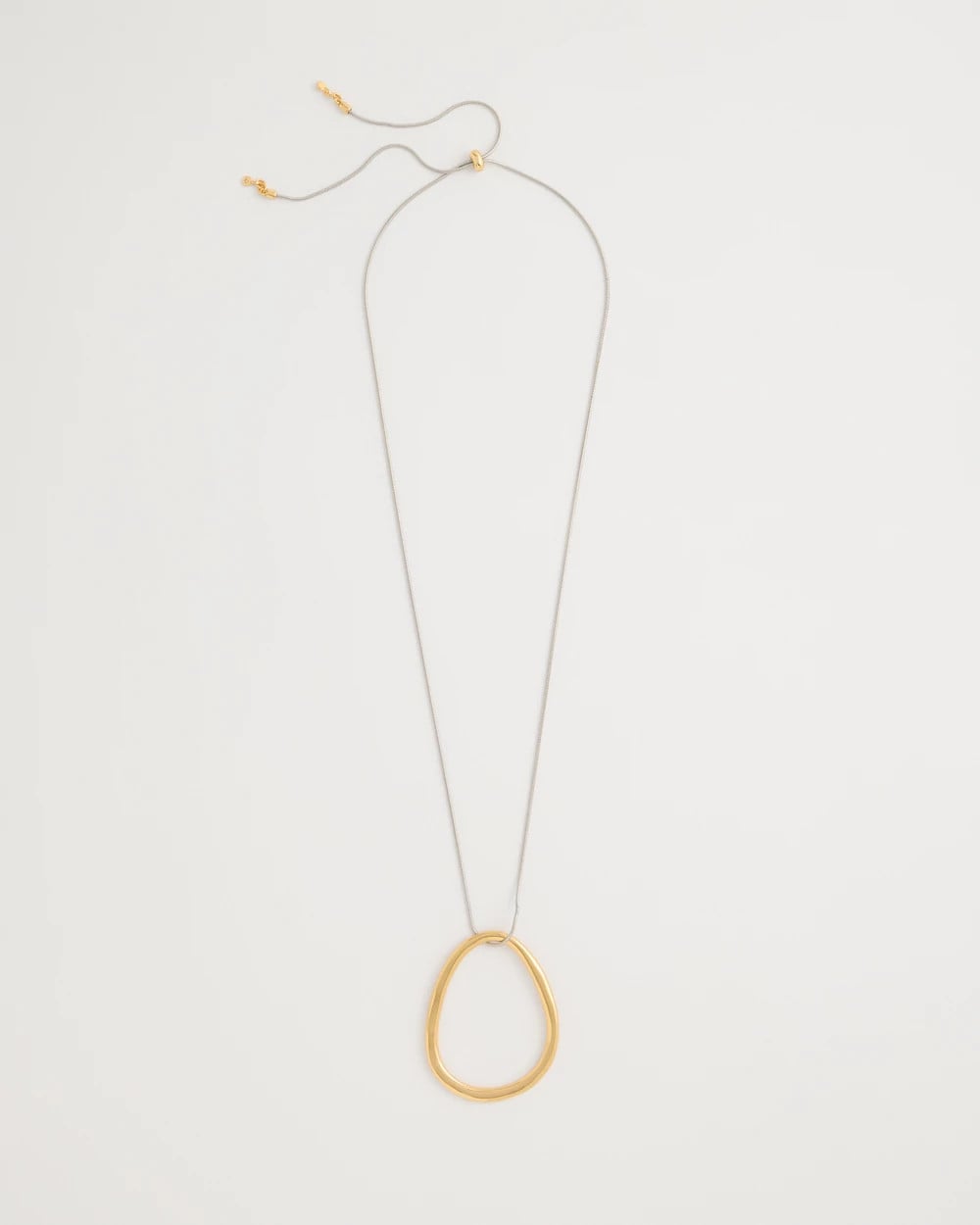 Chico's Smart Buy | Mixed Metal Circle Pendant Necklace
