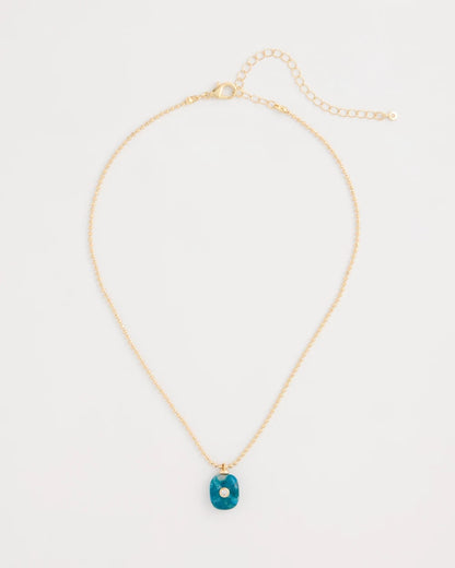 Chico's Value | Genuine Jade Stone Pendant Necklace