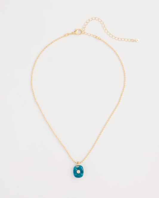 Chico's Value | Genuine Jade Stone Pendant Necklace