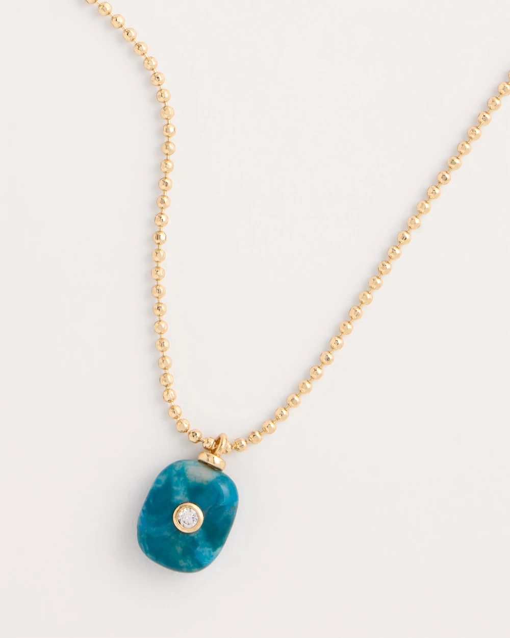 Chico's Value | Genuine Jade Stone Pendant Necklace