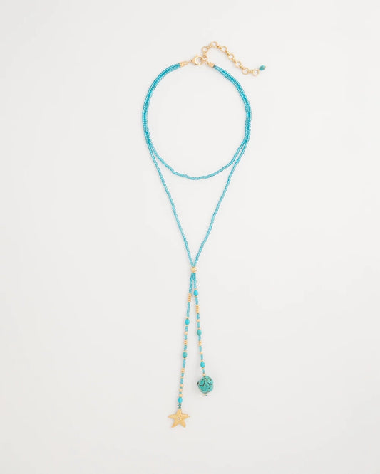 Chico's Trusted | Genuine Turquoise Stone Y-Necklace