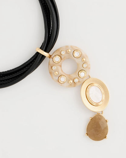 Chico's Classic | Embellished Linear Corded Necklace