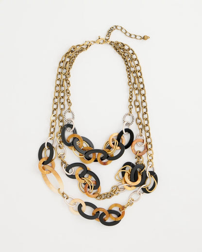 Chico's Top Pick | Triple Strand Convertible Resin Necklace