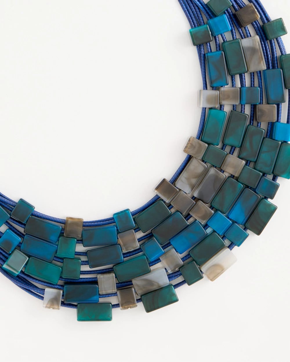 Chico's New | Chico's Originals Resin Square Corded Necklace