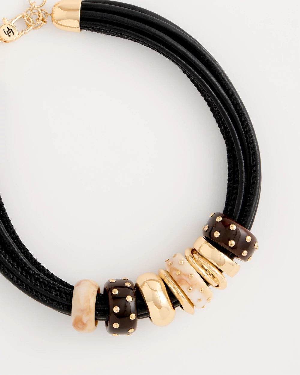 Chico's Smart Buy | Embellished Rings Corded Necklace