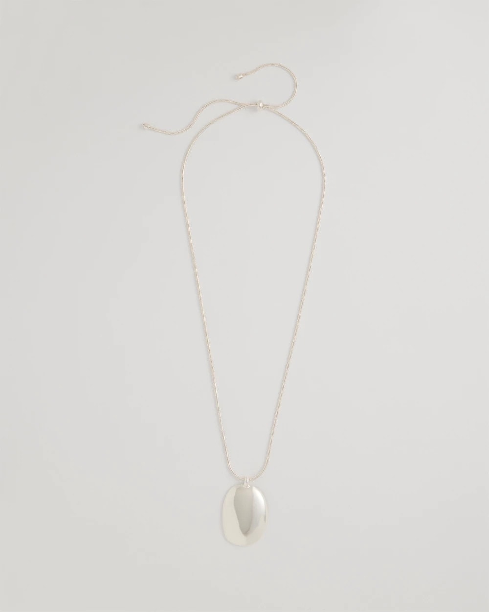 Chico's Best Price | Adjustable Silvertone Pendant Necklace