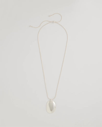 Chico's Best Price | Adjustable Silvertone Pendant Necklace