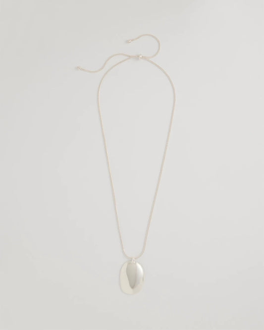 Chico's Best Price | Adjustable Silvertone Pendant Necklace