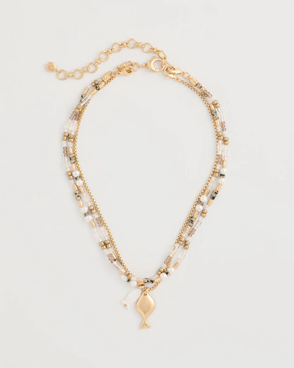 Chico's Best Price | Neutral Jasper Shell Short Necklace
