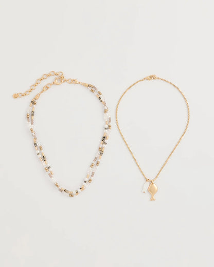 Chico's Best Price | Neutral Jasper Shell Short Necklace