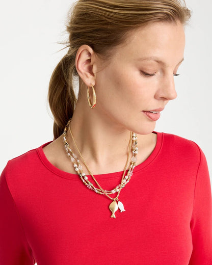 Chico's Best Price | Neutral Jasper Shell Short Necklace