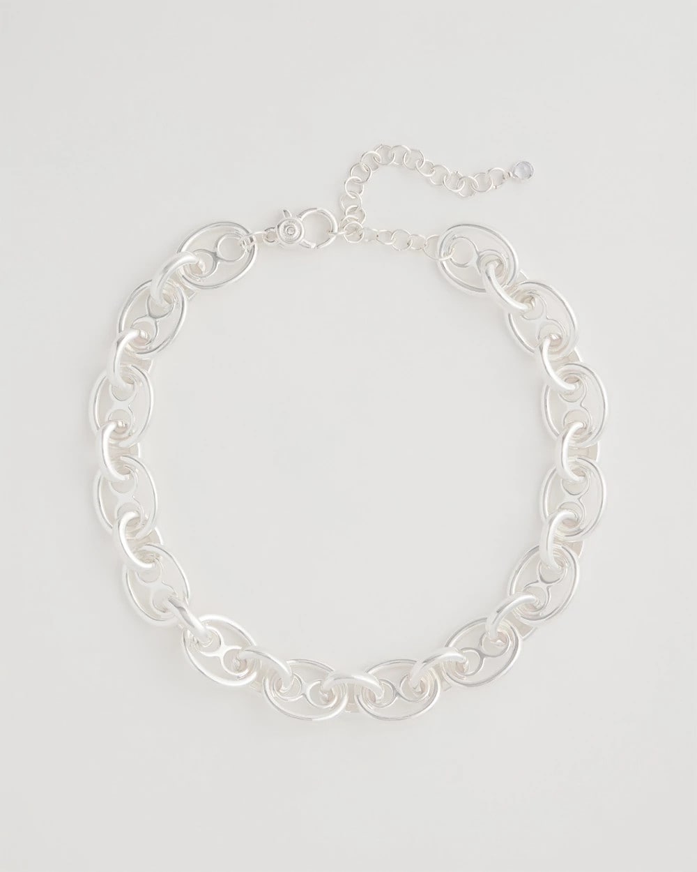 Chico's Classic | Mariner Silvertone Link Necklace