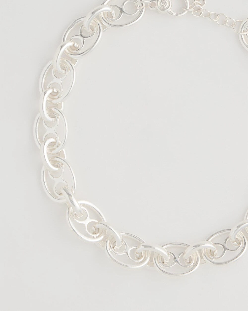 Chico's Classic | Mariner Silvertone Link Necklace