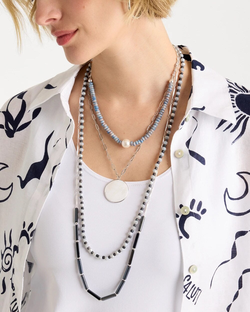 Chico's Trusted | Siren Pendant Layered Necklace