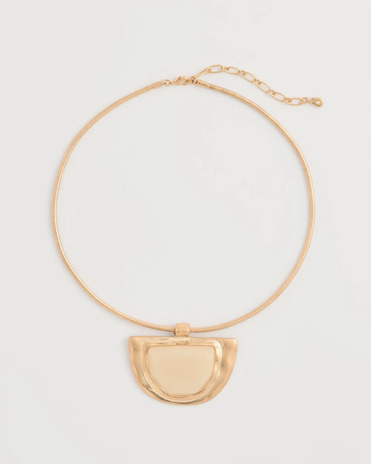 Chico's Popular | White Enamel Collar Necklace