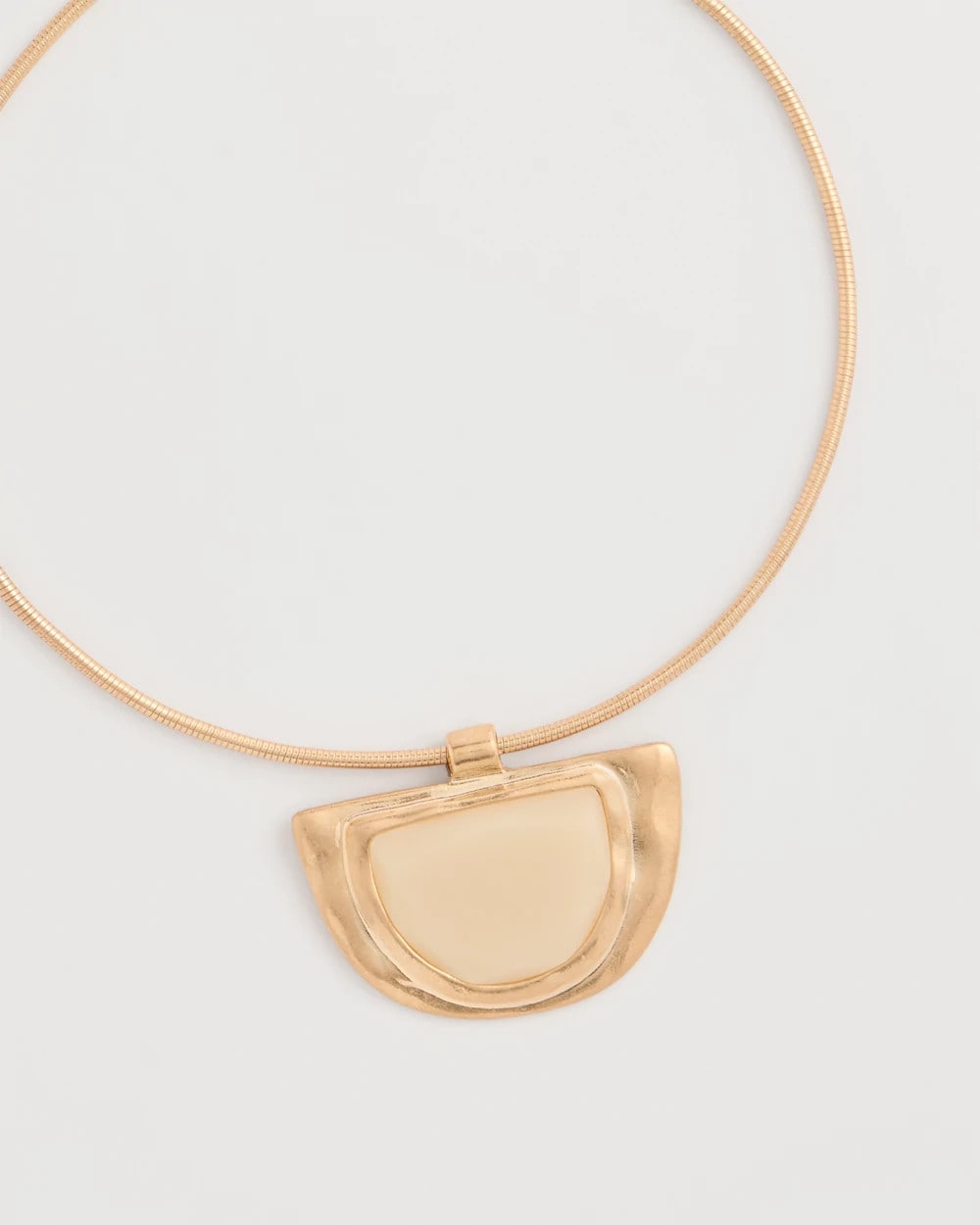 Chico's Popular | White Enamel Collar Necklace