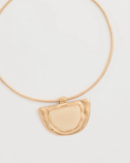 Chico's Popular | White Enamel Collar Necklace