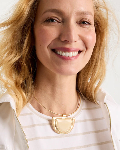 Chico's Popular | White Enamel Collar Necklace