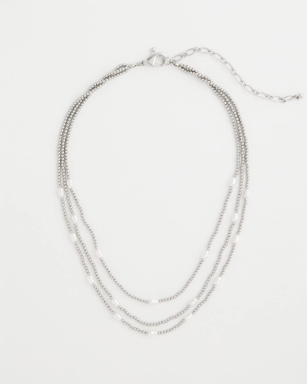 Chico's Discount | Pearlescent Bead Ball Short Necklace