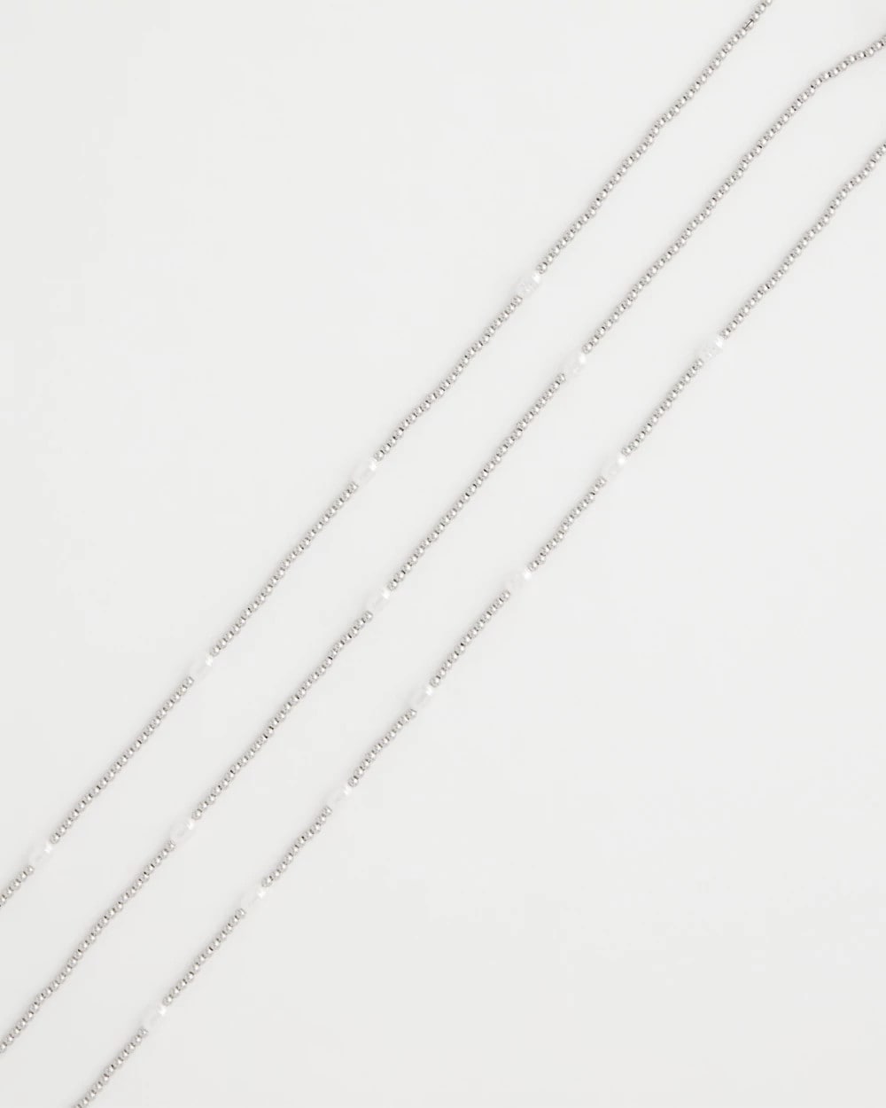 Chico's Discount | Pearlescent Bead Ball Short Necklace