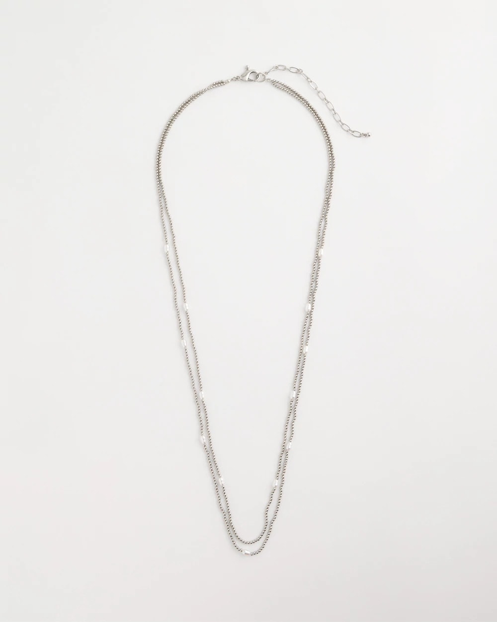 Chico's Quality | Pearlescent Bead Ball Long Necklace