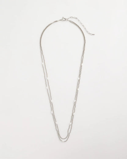 Chico's Quality | Pearlescent Bead Ball Long Necklace