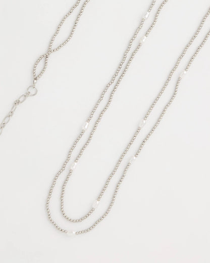 Chico's Quality | Pearlescent Bead Ball Long Necklace