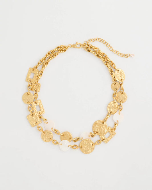 Chico's Trending | Pearl Hammered Short Necklace