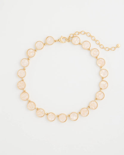 Chico's Featured | Pearlescent Rounded Collar Necklace