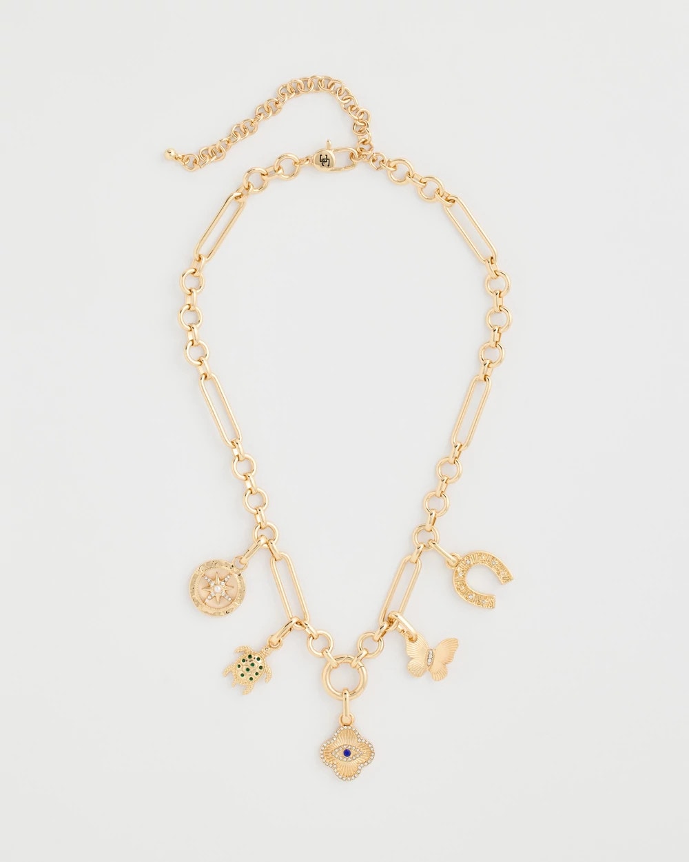 Chico's Best Price | Shiny Goldtone Novelty Charm Necklace