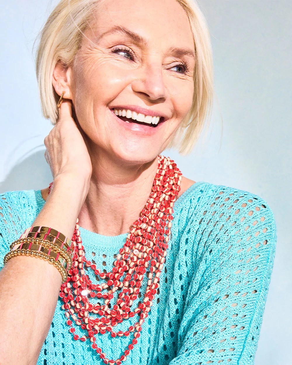Chico's Everyday | Coral Multi-Strand Necklace
