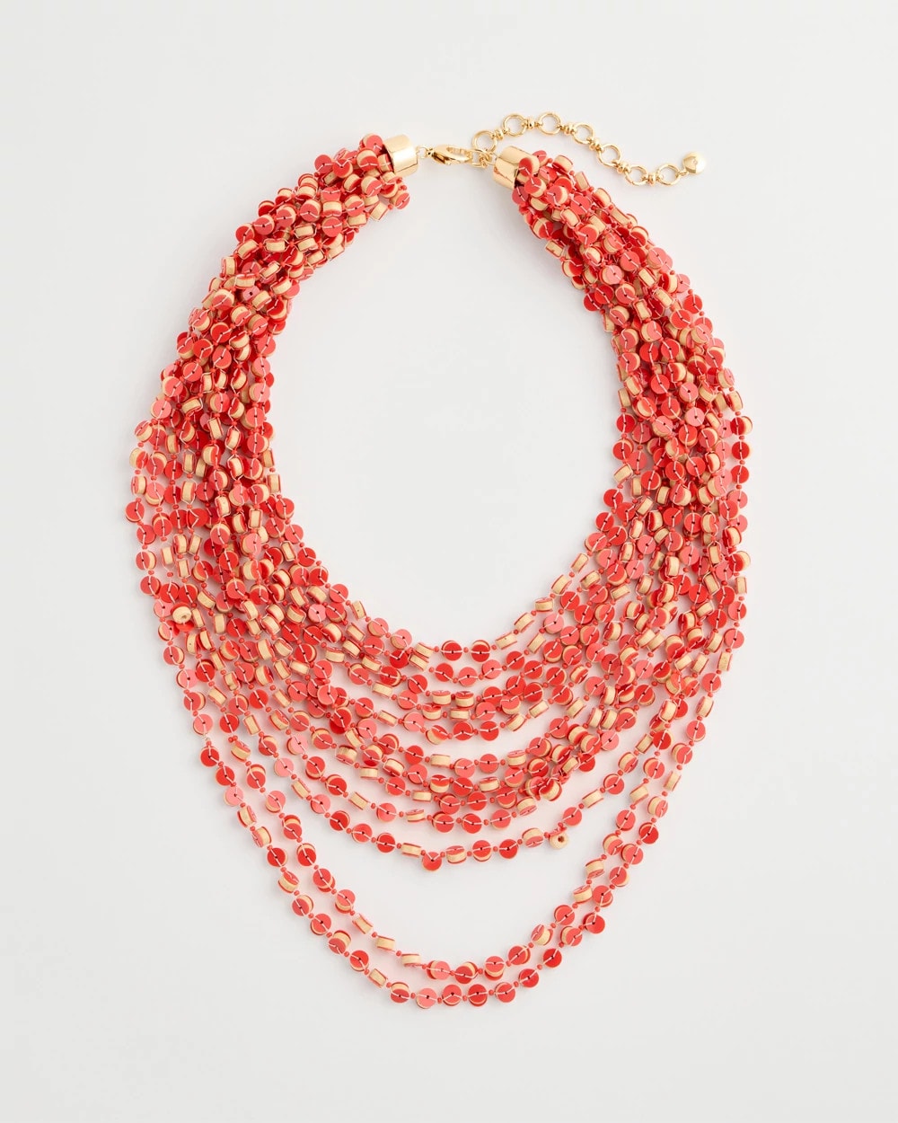 Chico's Everyday | Coral Multi-Strand Necklace
