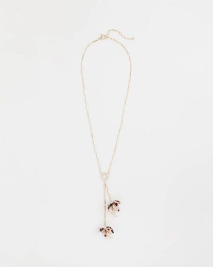 Chico's Quality | Tortoise Spider Lily Y-Necklace