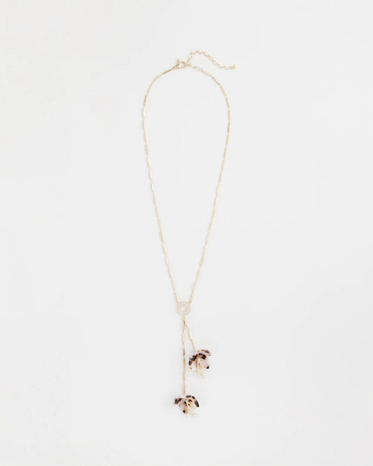 Chico's Quality | Tortoise Spider Lily Y-Necklace