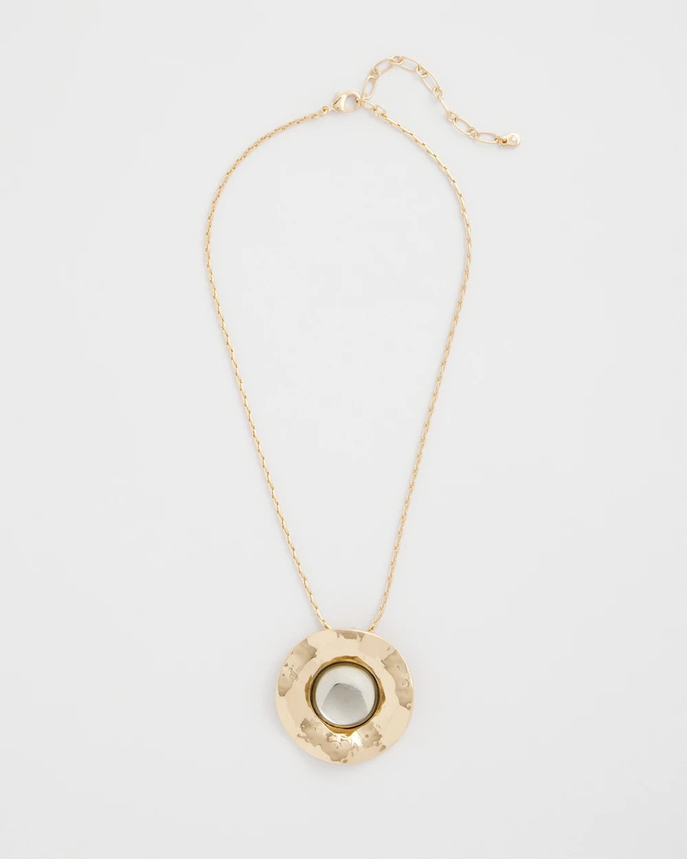 Chico's Recommended | Green Gold Short Pendant Necklace