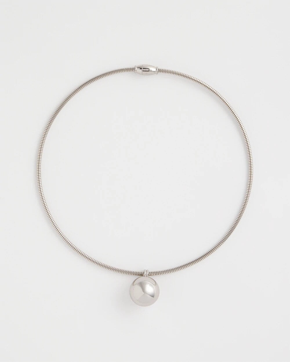 Chico's Discount | Silver Bead Collar Necklace