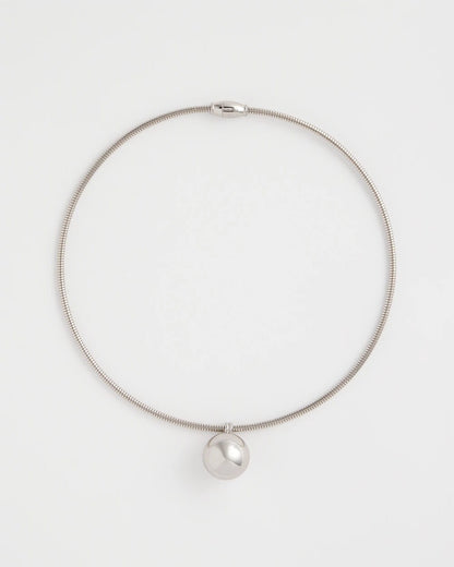 Chico's Discount | Silver Bead Collar Necklace