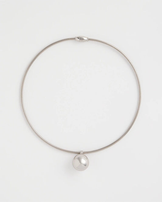 Chico's Discount | Silver Bead Collar Necklace