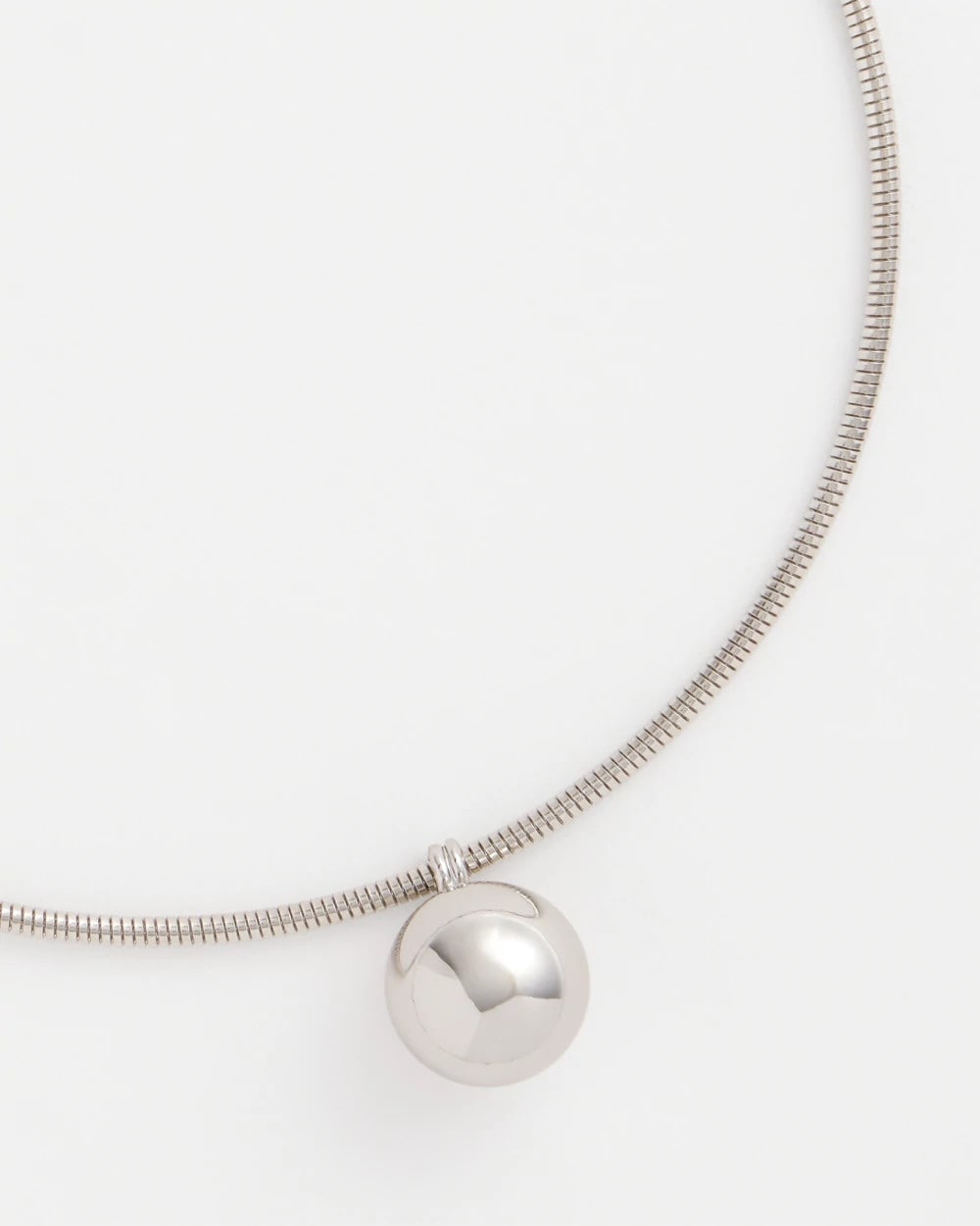 Chico's Discount | Silver Bead Collar Necklace