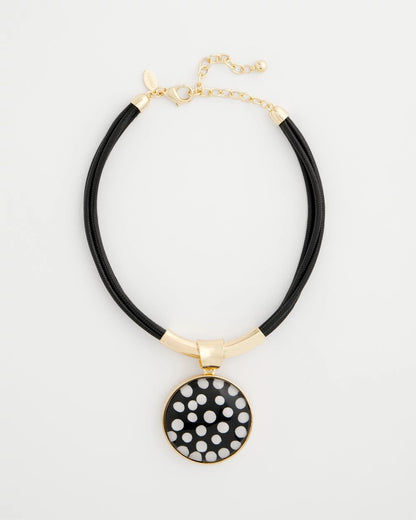 Chico's Signature | Polka Dot Pendant Necklace