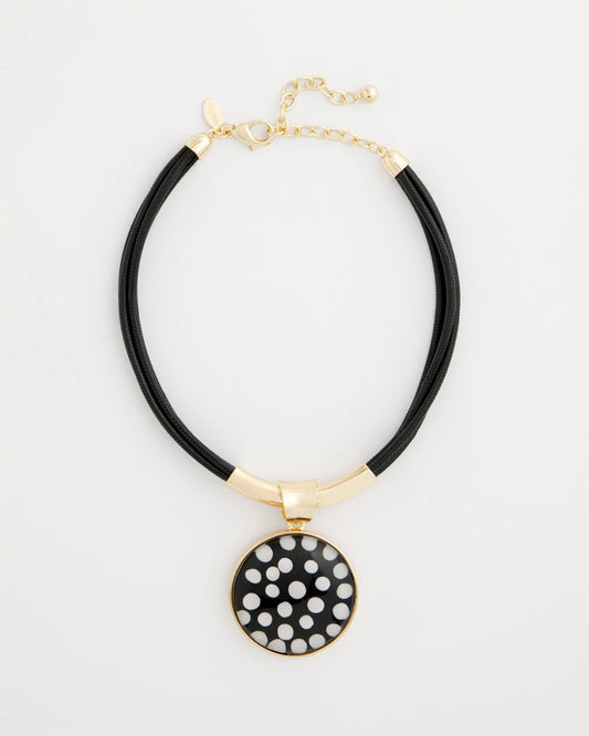 Chico's Signature | Polka Dot Pendant Necklace