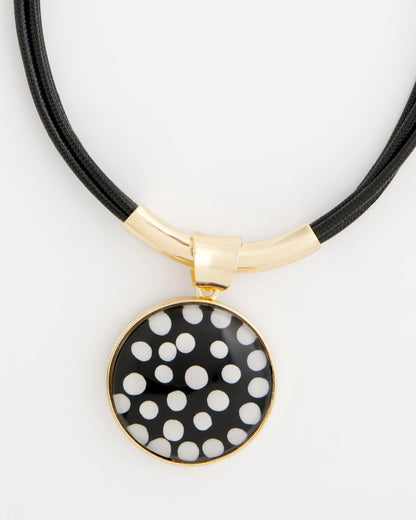Chico's Signature | Polka Dot Pendant Necklace