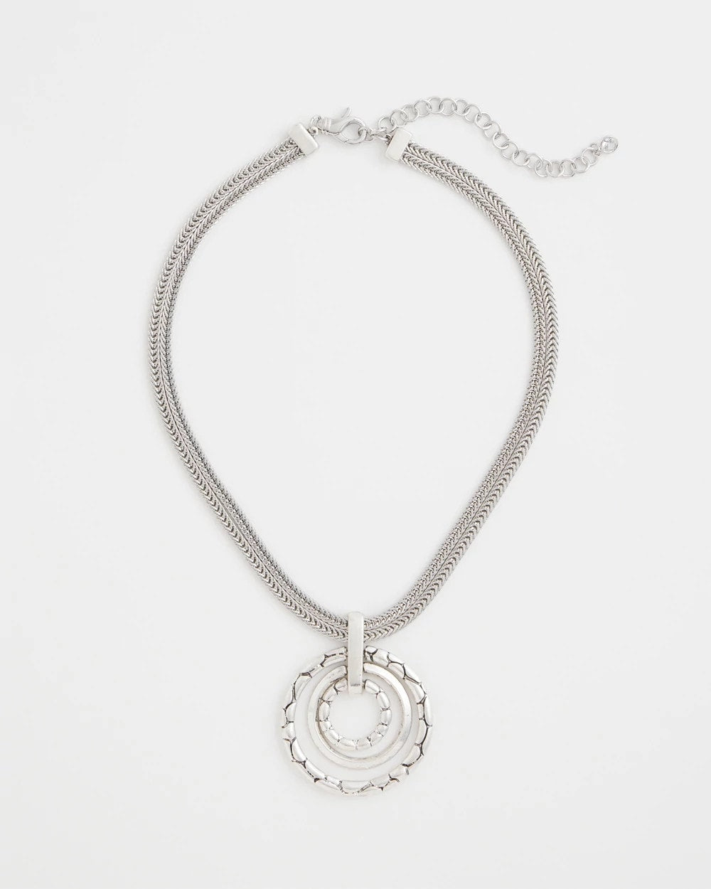 Chico's Trusted | Silver Short Pendant Necklace