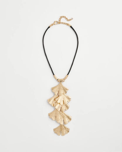 Chico's Great Value | Chico's Originals Gold Ginkgo Pendant Necklace