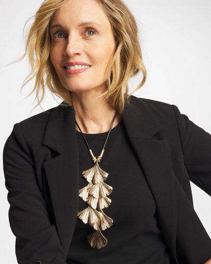 Chico's Great Value | Chico's Originals Gold Ginkgo Pendant Necklace