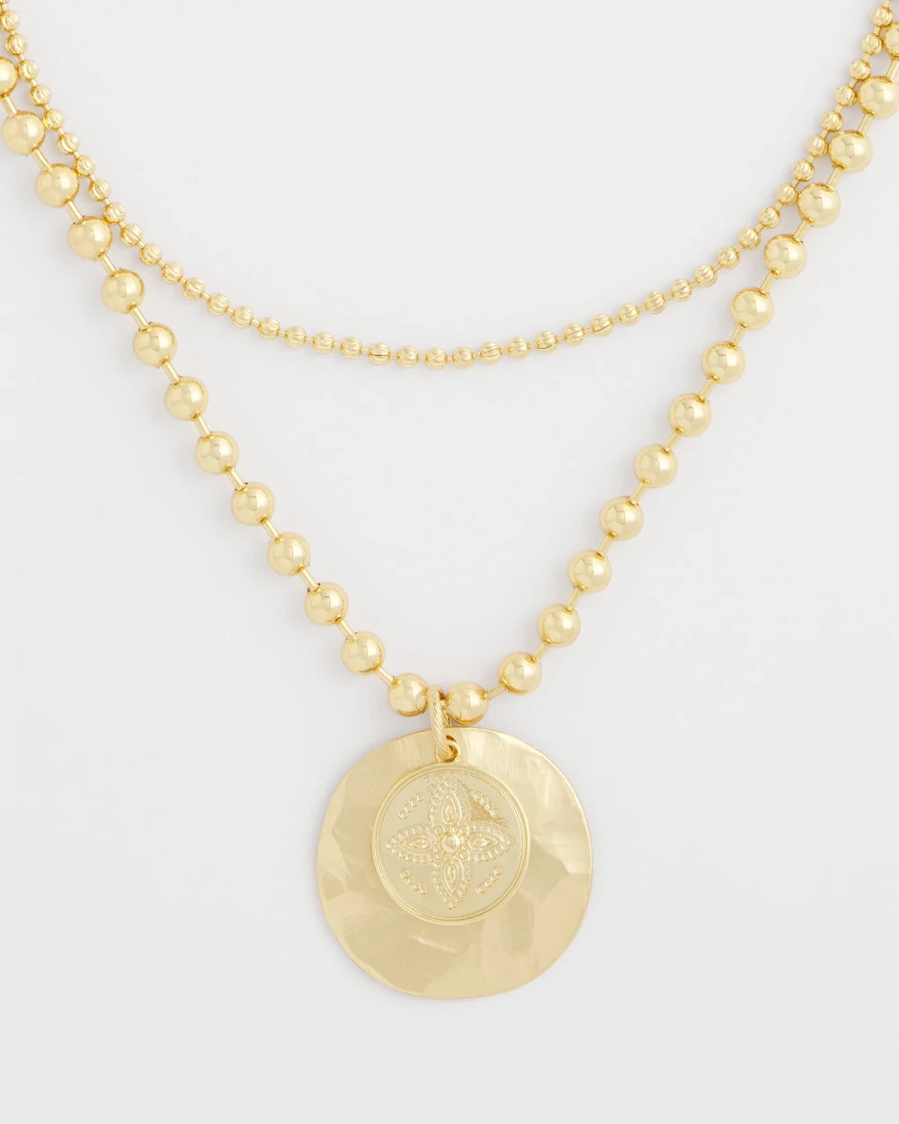 Chico's Hot Sale | Short Gold Ball Chain Pendant
