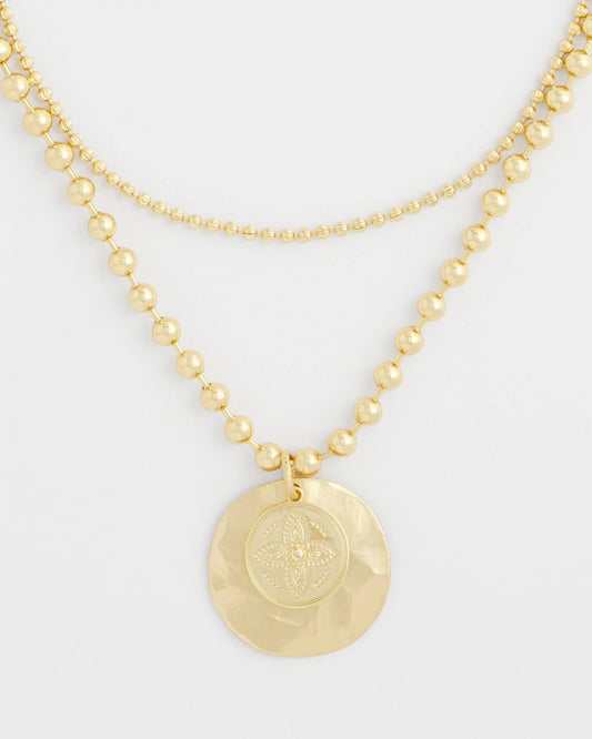 Chico's Hot Sale | Short Gold Ball Chain Pendant