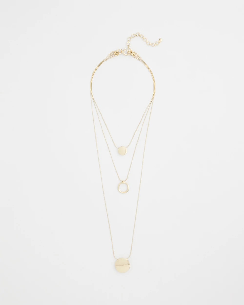Chico's Customer Favorite | Gold Triple Pendant Necklace