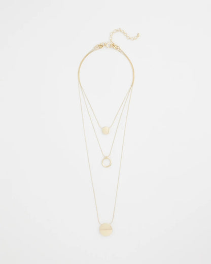 Chico's Customer Favorite | Gold Triple Pendant Necklace